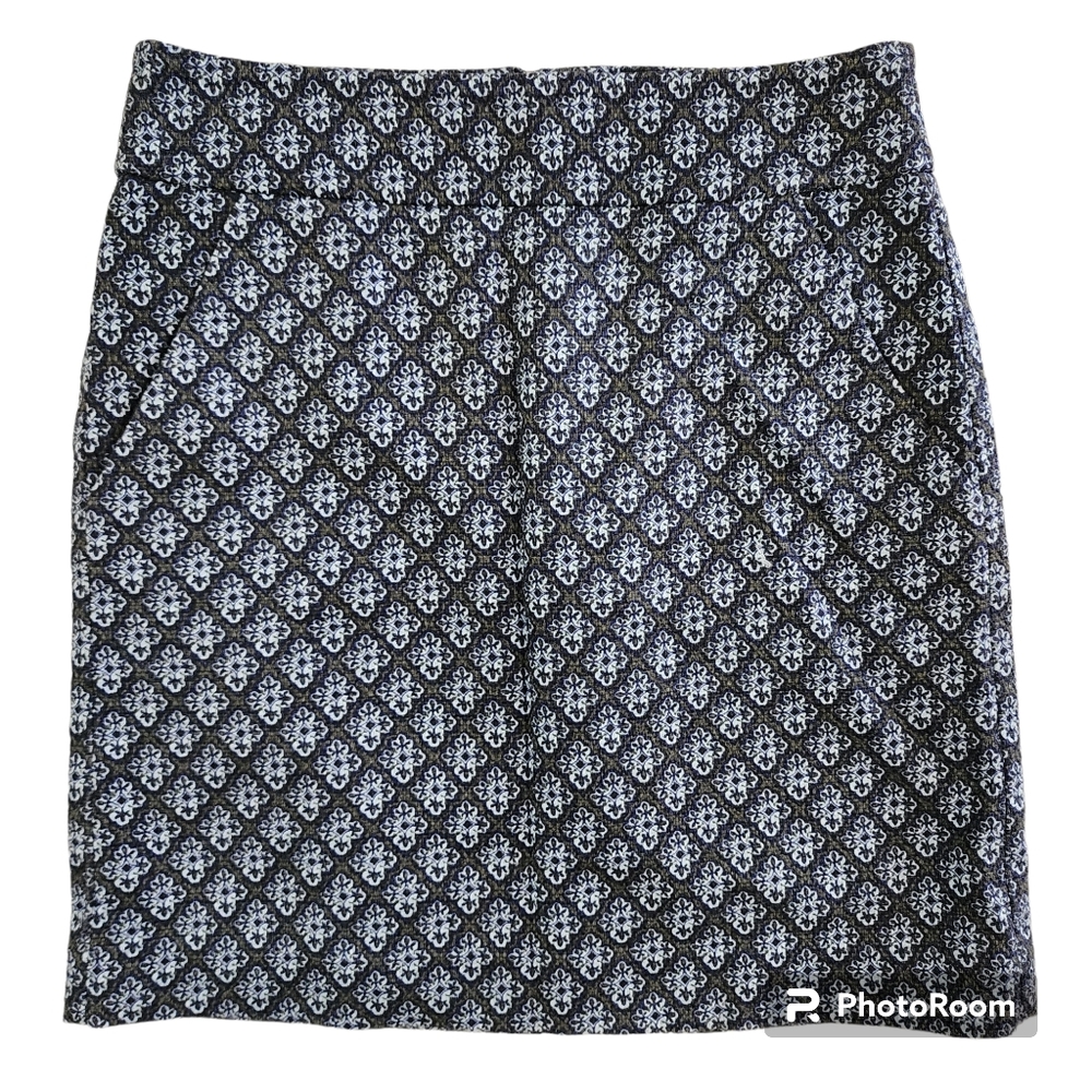 Ann Taylor Petite Skirt Size 4 Petite  Blue Green